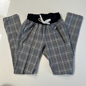 Christos Plaid Skinny Pants S